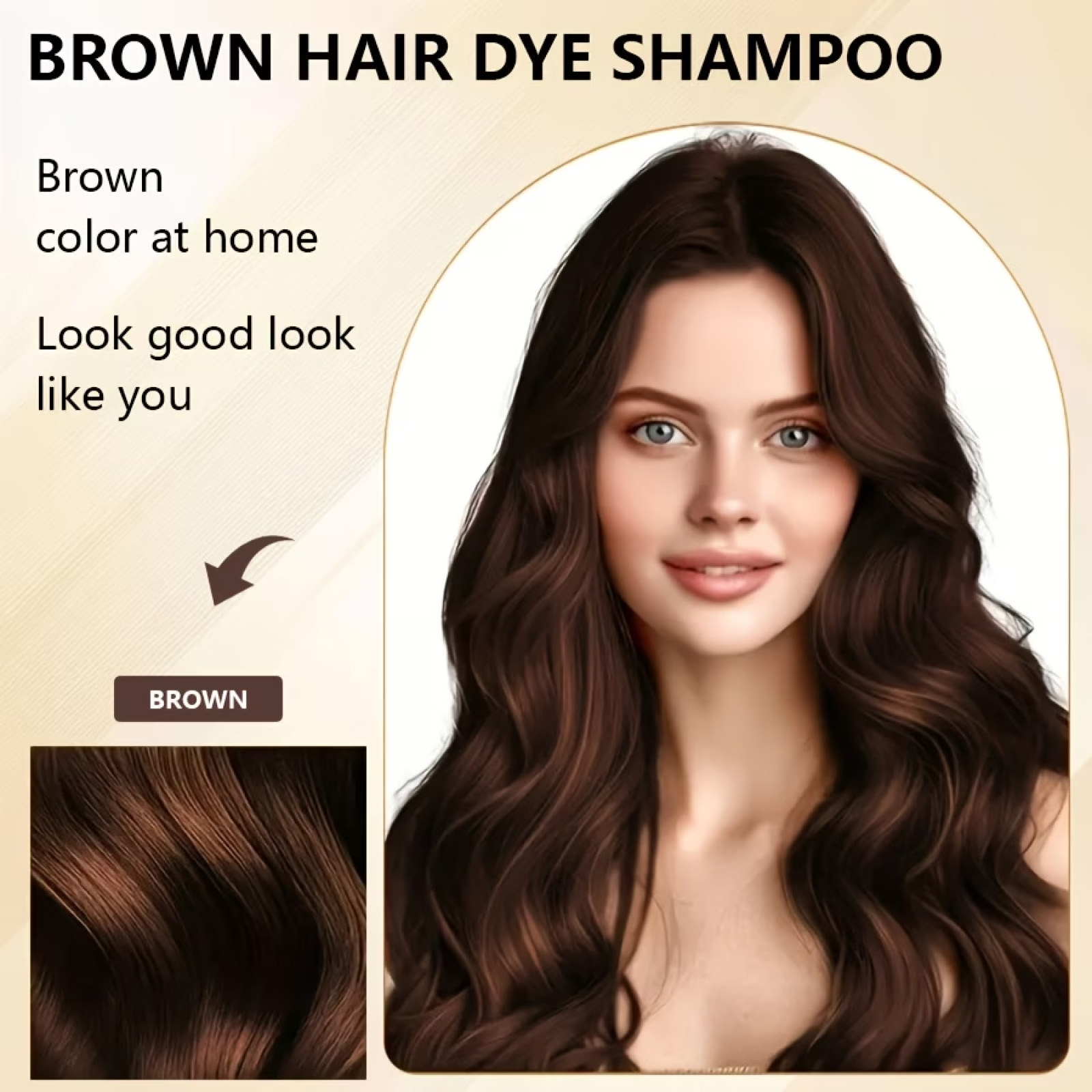 Brown Hair Dye Shampoo 100ml C - Hair Spray Color recension och pris