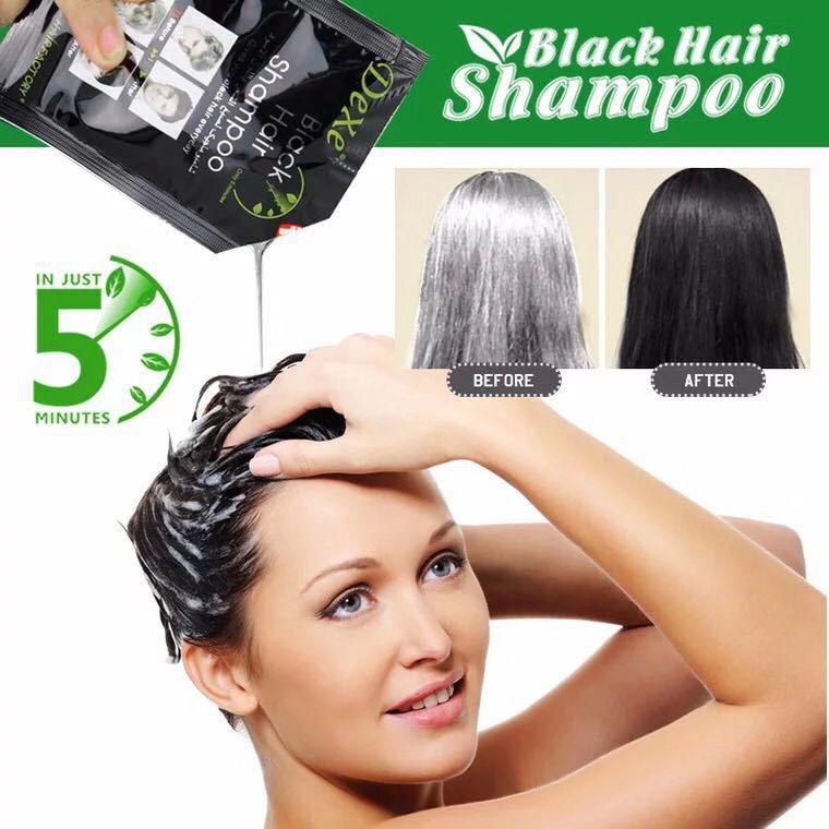 10 Pcs Fast Black Hair Shampoo - Hair Spray Color recension och pris