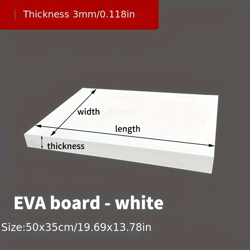 EVA Foam Board 14x19 Inch, 3mm - Cosplay Prop Foam Board recension och pris