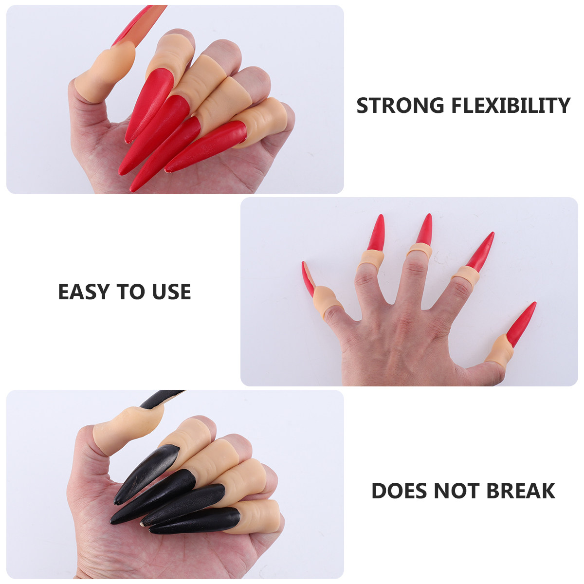 20Pcs Halloween Nails Props Ru - Easy Cosplay Prop recension och pris